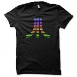 Shirt Atari pixel color noir pour homme et femme