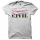Shirt L'amour est un sentiment de civil blanc pour homme et femme