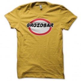 Shirt Malabar parodie Grozobar jaune pour homme et femme