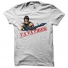 Shirt Rambo ça va chier version original color blanc pour homme et femme