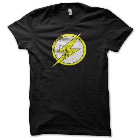 Shirt Flash vintage grungy noir pour homme et femme