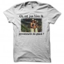 Shirt Les Valseuses décontracté du gland blanc pour homme et femme