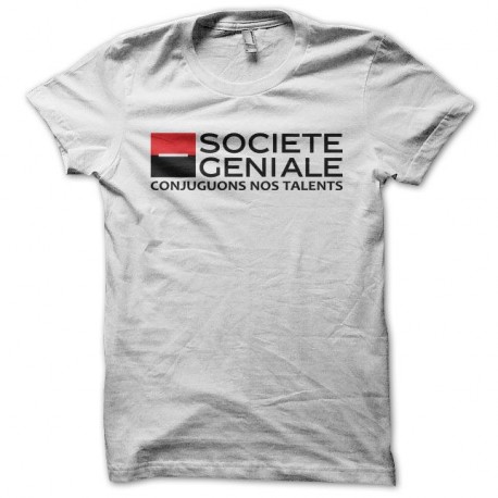 Shirt Les Nuls Société Géniale blanc pour homme et femme