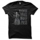 Shirt Gandalf seigneur des anneaux noir pour homme et femme