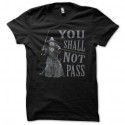 Shirt Gandalf seigneur des anneaux noir pour homme et femme