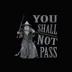 Shirt Gandalf seigneur des anneaux noir pour homme et femme