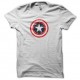 Shirt artwork Captain America cracked target blanc pour homme et femme