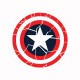 Shirt artwork Captain America cracked target blanc pour homme et femme