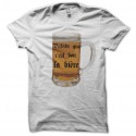 Shirt humour que c'est bon la bière blanc pour homme et femme