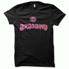Shirt cerveau zombi noir pour homme et femme