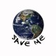 Shirt écologie Planète Terre Save Me blanc pour homme et femme