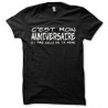 Shirt humour C'est mon anniversaire et pas celui de ta mère noir pour homme et femme