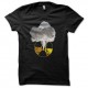 Shirt radiation explosion nucléaire noir pour homme et femme