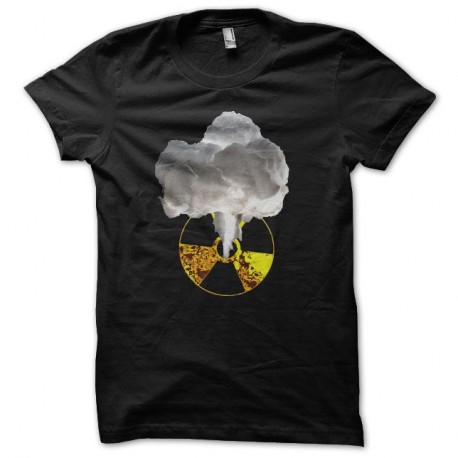Shirt radiation explosion nucléaire noir pour homme et femme