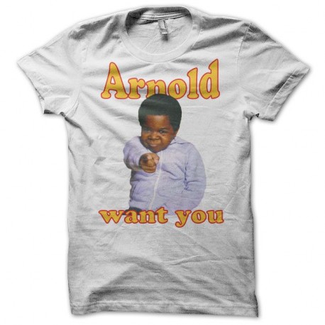 Shirt Arnold & Willy Arnold want you blanc pour homme et femme