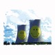 Shirt centrale nucléaire smiley blanc pour homme et femme