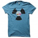 Shirt écologie Bocal Poisson Nucléaire WTF bleu pour homme et femme