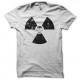 Shirt écologie crâne nucléaire grungy blanc pour homme et femme