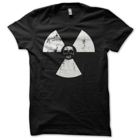 Shirt écologie crâne nucléaire grungy noir pour homme et femme