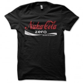 Shirt Nuka Cola Zero parodie Coca Cola Zero noir pour homme et femme