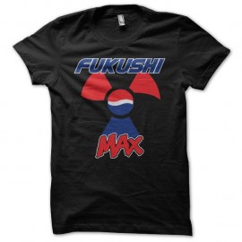 Shirt Pepsi Max Fukushima parodie Fukushi Max noir pour homme et femme