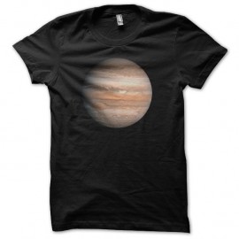 Shirt astronomie Planète Jupiter noir pour homme et femme