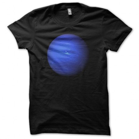 Shirt astronomie Planète Neptune noir pour homme et femme