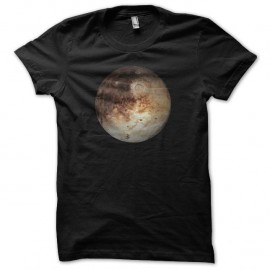 Shirt astronomie Planète Pluton noir pour homme et femme
