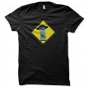 Shirt OVNI Warning Abduction Zone noir pour homme et femme