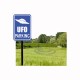 Shirt UFO Parking blanc pour homme et femme