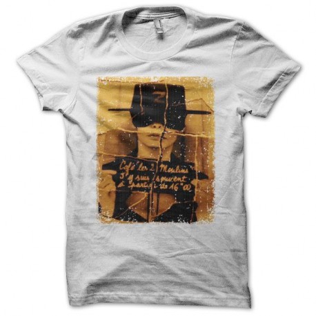 Shirt Amélie Poulain Zorro blanc pour homme et femme