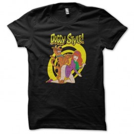 Shirt sexe Scooby Doo parodie Doggy Style noir pour homme et femme