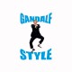 Shirt Gandalf Style parodie gangnam blanc pour homme et femme