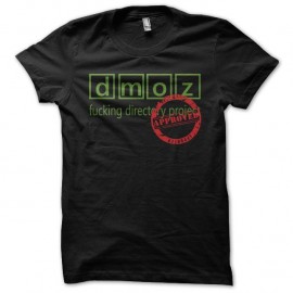Shirt dmoz fucking dp approved noir pour homme et femme