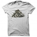 Shirt pile de billets dollars blanc pour homme et femme