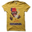 Shirt Banania parodie Raniania jaune pour homme et femme