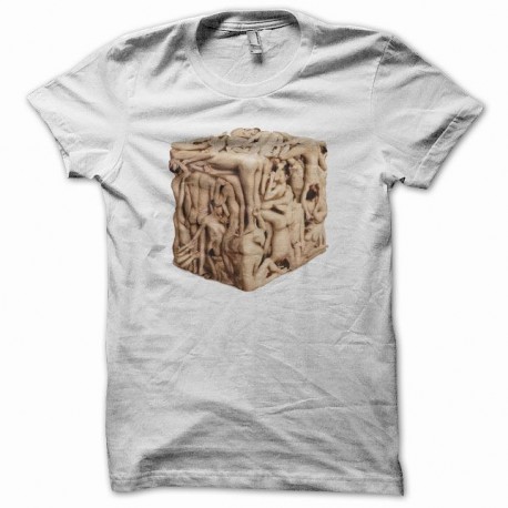 Shirt cube humain noir/blanc pour homme et femme