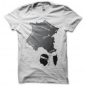 Shirt les Corses et les Français blanc pour homme et femme