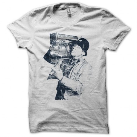 Shirt LL Cool J Radio old school blanc pour homme et femme