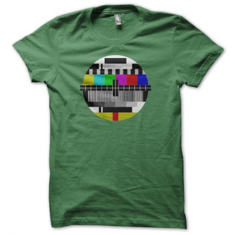 Shirt Mire Télévision vert pour homme et femme
