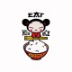 Shirt Pucca parodie Eat your rice bitch blanc pour homme et femme