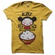 Shirt Pucca parodie Eat your rice bitch jaune pour homme et femme