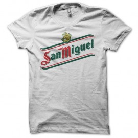 Shirt bière San Miguel classic blanc pour homme et femme