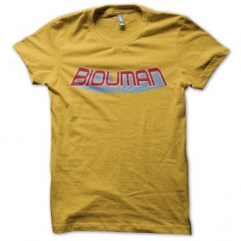 Shirt Les Inconnus Biouman parodie Bioman jaune pour homme et femme