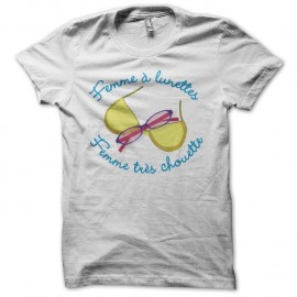 Shirt Femme à lunettes Femme très chouette blanc pour homme et femme