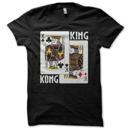 Shirt Poker Kings pair King Kong noir pour homme et femme