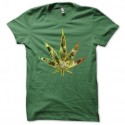 Shirt weed flower inside leaf vert pour homme et femme