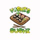 Shirt Yoshi's Sushi blanc pour homme et femme