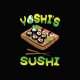 Shirt Yoshi's Sushi noir pour homme et femme