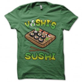 Shirt Yoshi's Sushi vert pour homme et femme